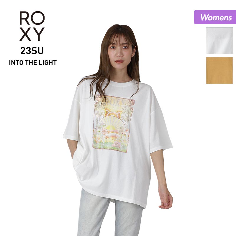 ROXY/ロキシー レディース 半袖 Tシャツ RST232028 ティーシャツ トップス ロゴ ドロップショルダー 女性用