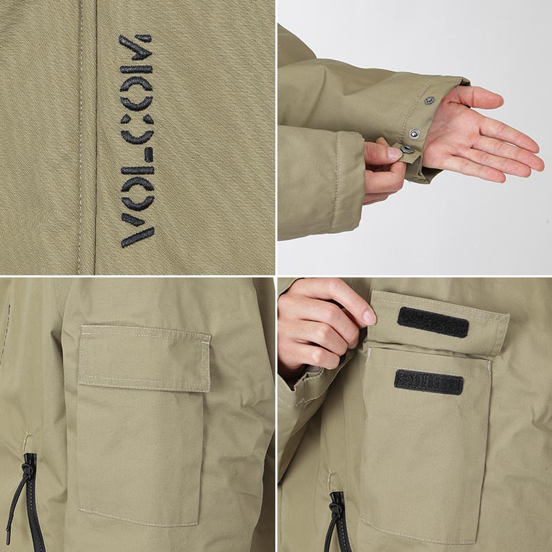 VOLCOM/ボルコム メンズ 中綿ジャケット A1732208 アウター ジャケット 綿入り 防寒 長袖 フード付き 男性用