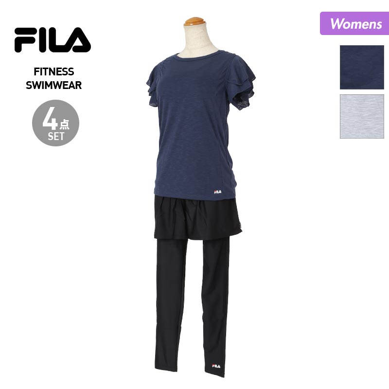 FILA/フィラ レディース フィットネス水着 4点SET 347232 Tシャツ