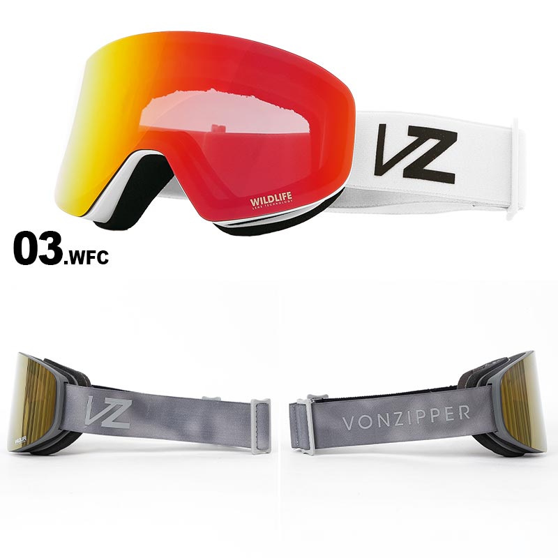 VONZIPPER/ボンジッパー メンズ スノーボード ゴーグル 平面レンズ