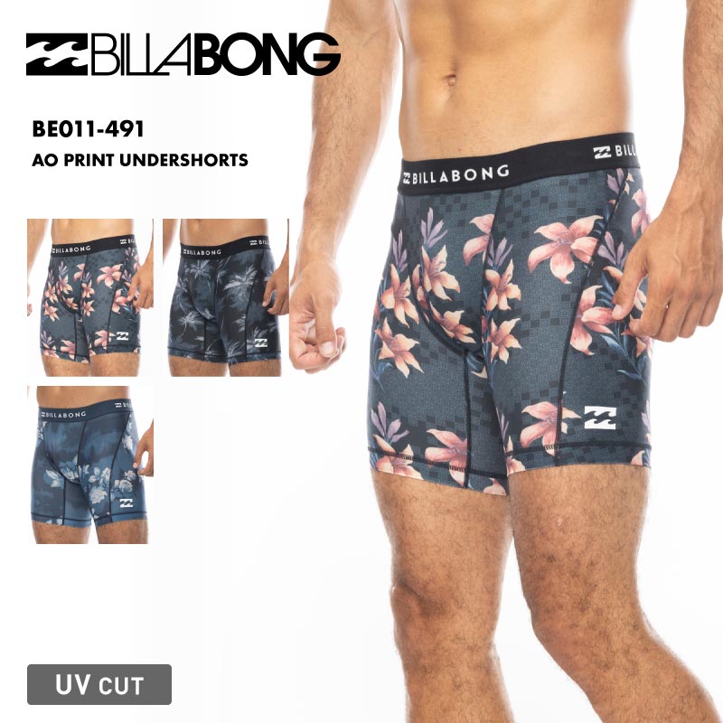 BILLABONG/ビラボン メンズインナーパンツ AO PRINT UNDERSHORTS 2024 SPRING BE011-491 アンダーショーツ 海水浴 ビーチ 伸縮性 水着 イ