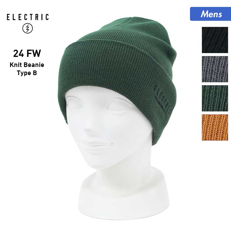 ELECTRIC/エレクトリック メンズ ニット帽 E24F27 帽子 毛糸 ニットキャップ ビーニー スキー スノーボード スノボ 防寒 男性用