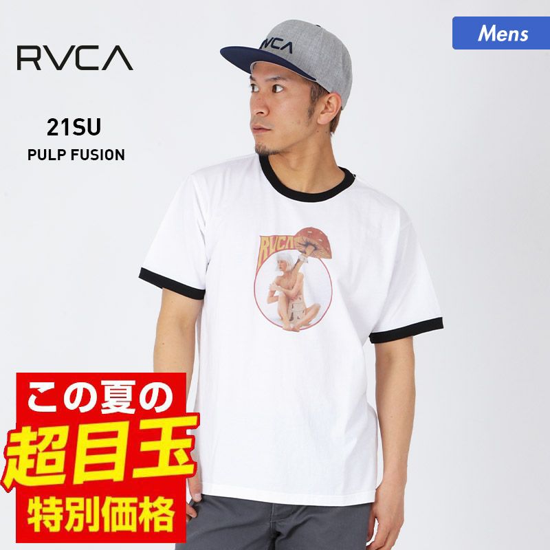 RVCA ルーカ 半袖 Tシャツ メンズ BB041-262 プリント カジュアル クルーネック ティーシャツ ロゴ トップス 男性用 送料無料